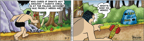 Alley Oop on Monday September 7, 2015 Comic Strip