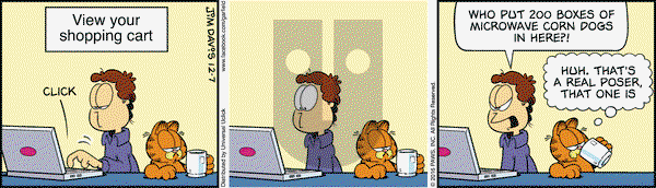 Garfield - Wednesday December 7, 2016 Comic Strip