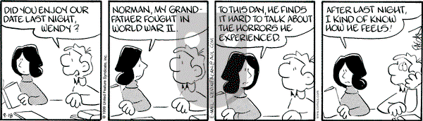 Drabble on Saturday September 18, 1999 Comic Strip