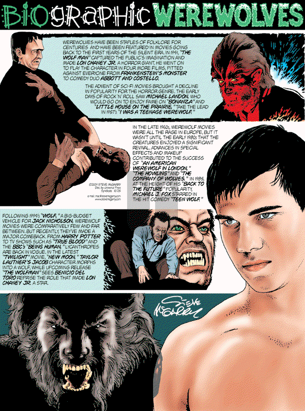 Biographic on Sunday October 25, 2009 Comic Strip