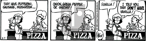 Rose is Rose on Friday February 7, 1986 Comic Strip