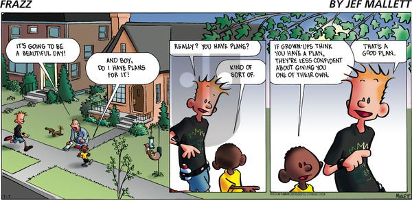 Frazz on Sunday July 7, 2013 Comic Strip