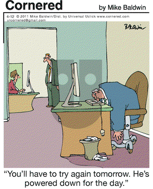 Cornered on Tuesday April 12, 2011 Comic Strip