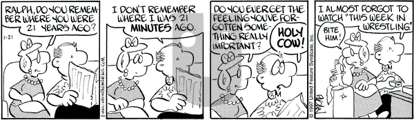 Drabble on Tuesday January 21, 1997 Comic Strip