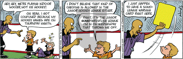 Cleats on Friday January 23, 2004 Comic Strip