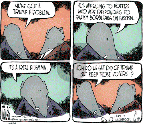 Tom Toles on Wednesday November 25, 2015 Comic Strip