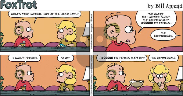 FoxTrot - Sunday February 11, 2024 Comic Strip