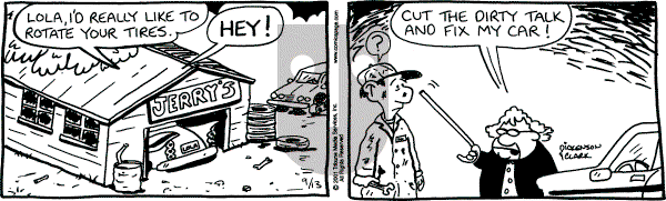 Lola on Thursday September 13, 2001 Comic Strip