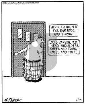 Close to Home on Monday October 30, 1995 Comic Strip