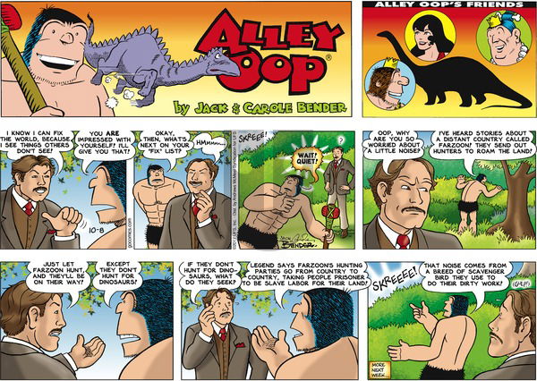 Alley Oop on Sunday October 8, 2017 Comic Strip