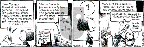 Non Sequitur - Tuesday November 12, 2002 Comic Strip