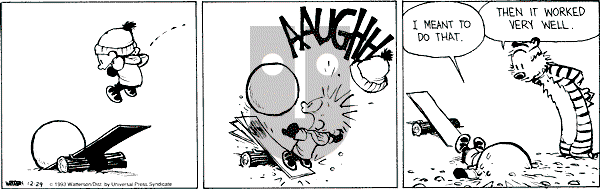 Calvin and Hobbes - Wednesday December 29, 1993 Comic Strip