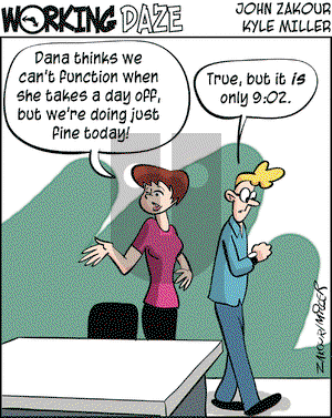 Working Daze on Friday November 28, 2003 Comic Strip