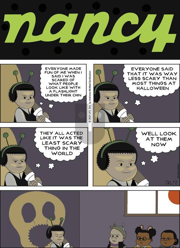 Nancy - Sunday October 31, 2021 Comic Strip