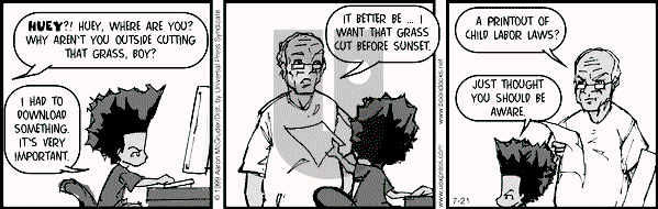 The Boondocks on Wednesday February 21, 2007 Comic Strip