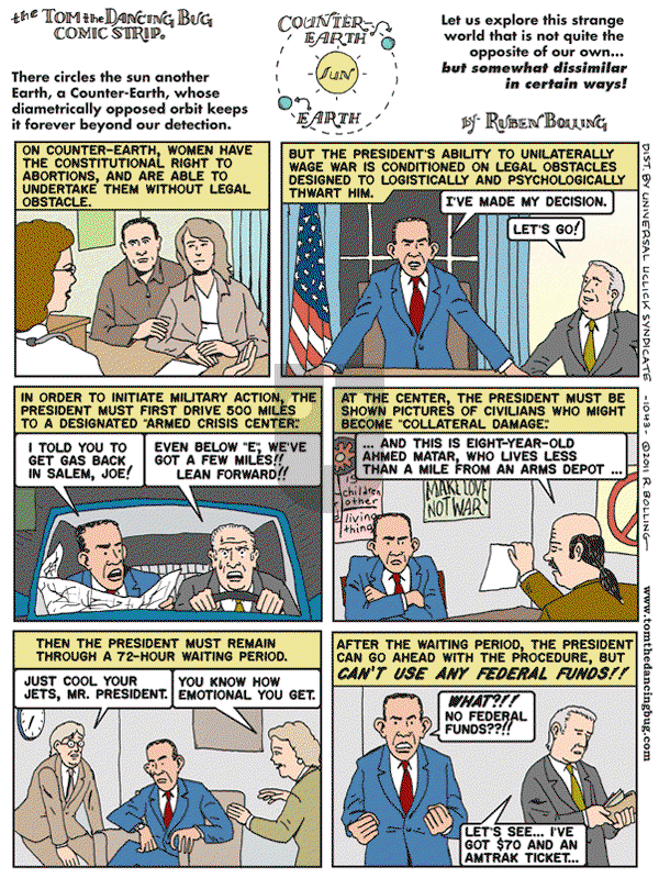 Tom the Dancing Bug on Friday June 24, 2011 Comic Strip