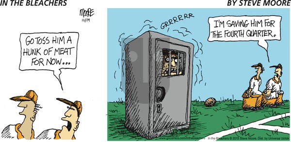 In the Bleachers on Sunday December 29, 2013 Comic Strip