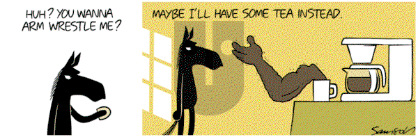 Dark Side of the Horse - Monday February 4, 2013 Comic Strip
