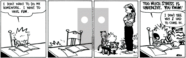 Calvin and Hobbes - Saturday May 9, 2020 Comic Strip
