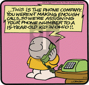 Ziggy on Monday February 18, 2019 Comic Strip