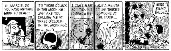 Peanuts on Monday August 15, 1994 Comic Strip