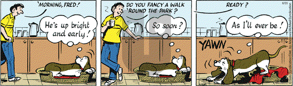 Fred Basset on Tuesday June 20, 2017 Comic Strip