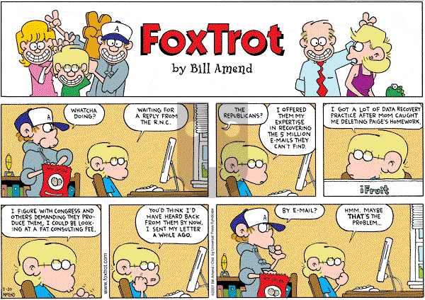 FoxTrot on Sunday May 20, 2007 Comic Strip