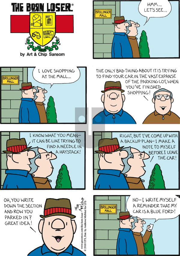 The Born Loser on Sunday October 28, 2018 Comic Strip