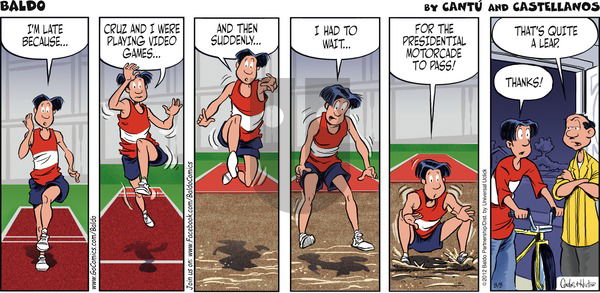 Baldo on Sunday August 5, 2012 Comic Strip