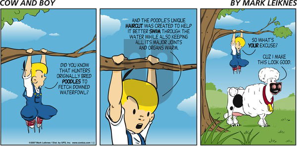 Cow and Boy Classics on Sunday July 22, 2007 Comic Strip