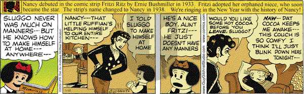 Nancy on Wednesday January 10, 2018 Comic Strip