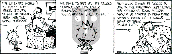 Calvin and Hobbes - Friday June 25, 1993 Comic Strip