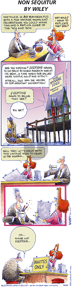 Non Sequitur on Sunday February 17, 2002 Comic Strip
