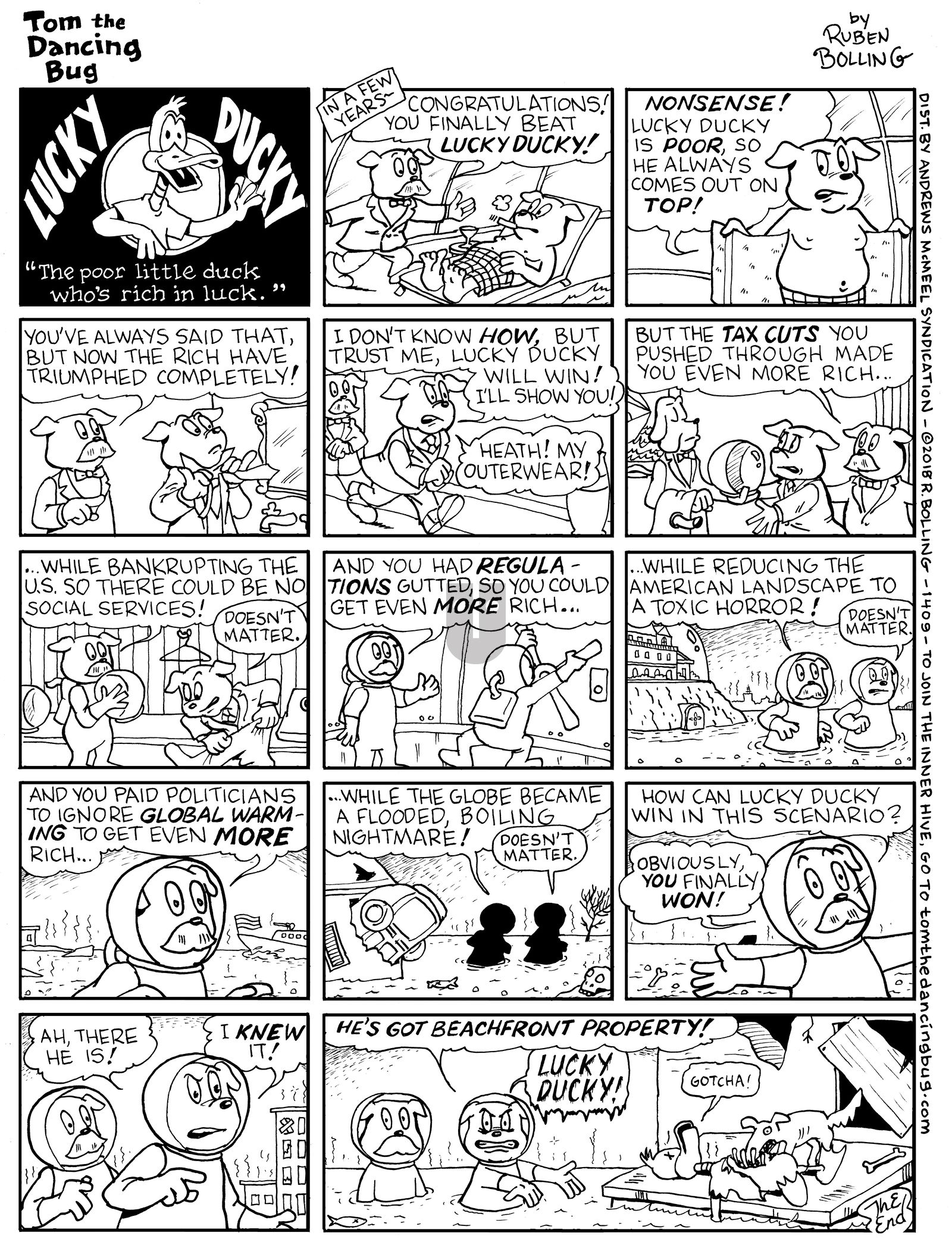 Tom the Dancing Bug - Monday October 15, 2018 Comic Strip