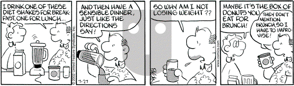 Drabble on Saturday July 27, 2002 Comic Strip