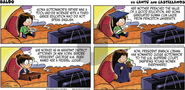 Baldo on Sunday July 12, 2009 Comic Strip