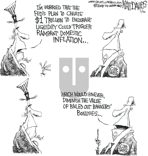 Matt Davies on Monday March 23, 2009 Comic Strip