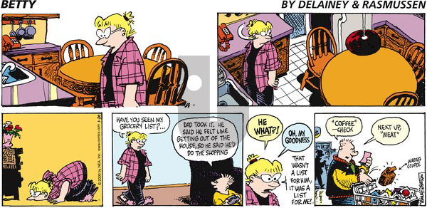 Betty on Sunday January 30, 2000 Comic Strip