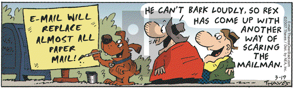 Frank and Ernest on Monday March 19, 2007 Comic Strip