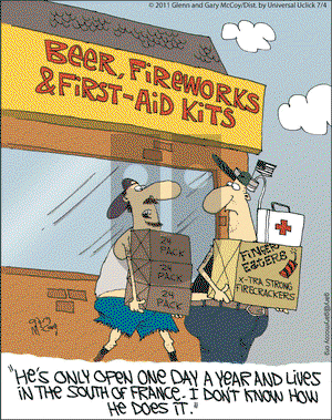 The Flying McCoys on Monday July 4, 2011 Comic Strip