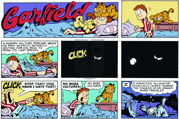 Garfield on Sunday September 27, 1987 Comic Strip