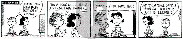 Peanuts on Tuesday May 30, 1972 Comic Strip
