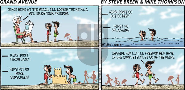 Grand Avenue on Sunday August 4, 2013 Comic Strip