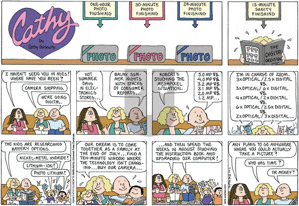 Cathy Classics - Sunday July 14, 2013 Comic Strip