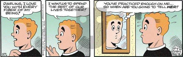 Nancy on Saturday April 23, 2016 Comic Strip