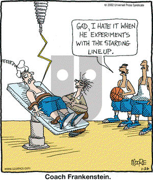 In the Bleachers on Saturday January 26, 2002 Comic Strip