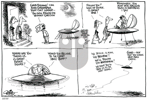 Pat Oliphant on Monday March 31, 1997 Comic Strip