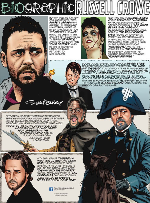 Biographic on Sunday November 4, 2012 Comic Strip