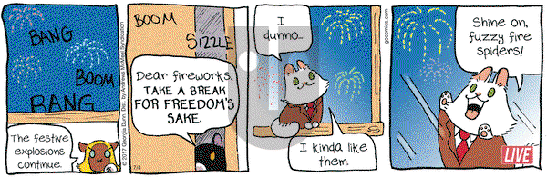 Breaking Cat News on Tuesday July 4, 2017 Comic Strip