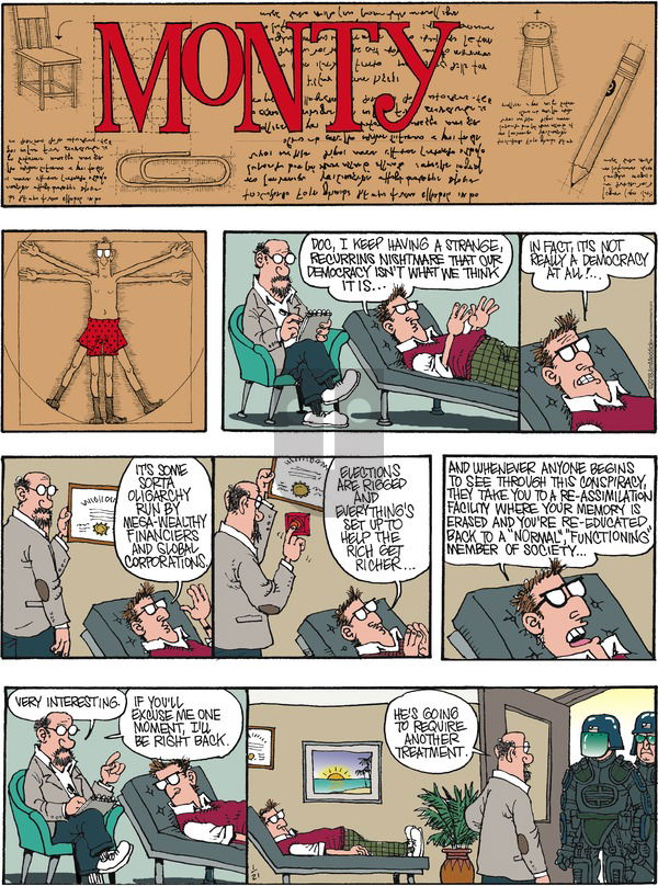 Monty on Sunday January 21, 2018 Comic Strip